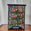 Hand Painted Dark Blue Kashmiri Paper Machie Decorative Drawer Chest