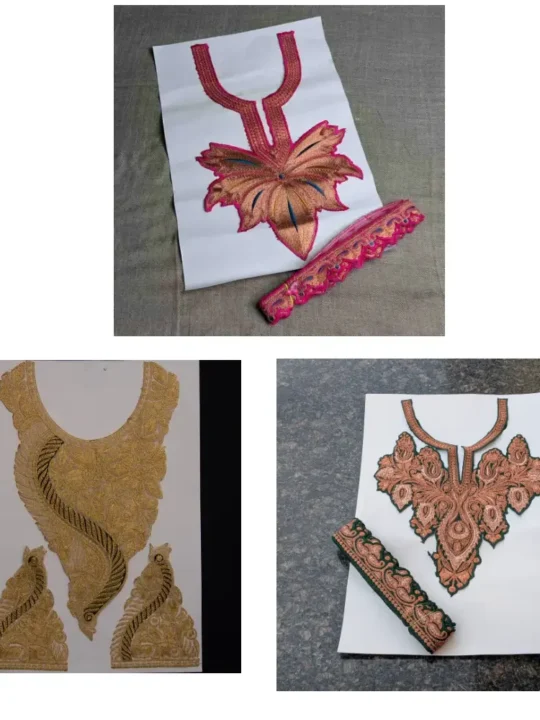 Set of 3 Tilla Patches: Pink, Golden, and Green
