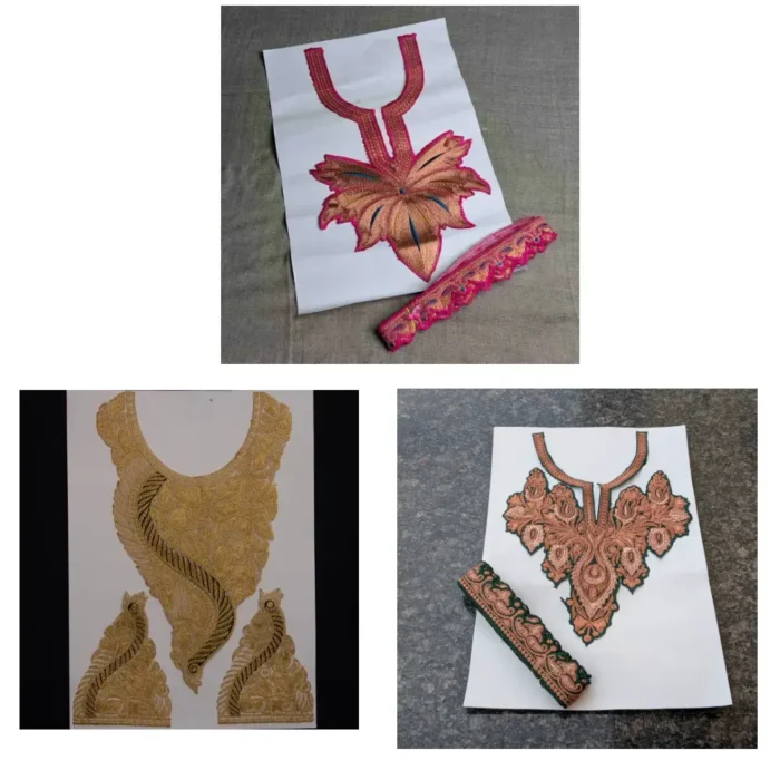 Set of 3 Tilla Patches: Pink, Golden, and Green