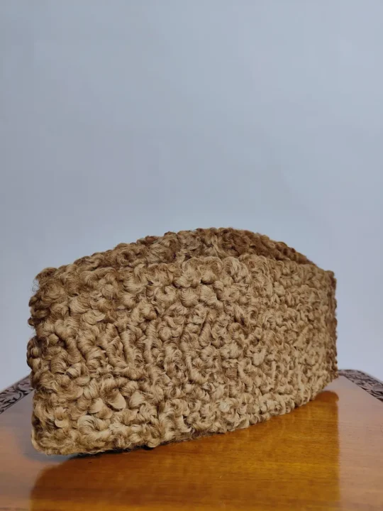 Nizamudin Premium Karakul Cap in Golden Brown
