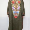 Inaaya Kashmiri Authentic Poshish Tweed Aari Embroidery Pheran | 100% Wool