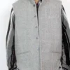Grey Poshish Handloom Tweed Waistcoat for Men from Kashmir | Nehru Jacket