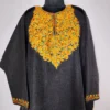 Black Tweed Pheran with Aari Embroidery Work