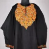Black Tweed Pheran with Aari Embroidery Work