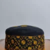Yousuf Shah Black Pashmina kashmiri Premium Hand Sozni Cap