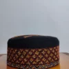 Kashmiri Black Premium Pure Pashmina Sufi Rahmani Hand Sozni Cap