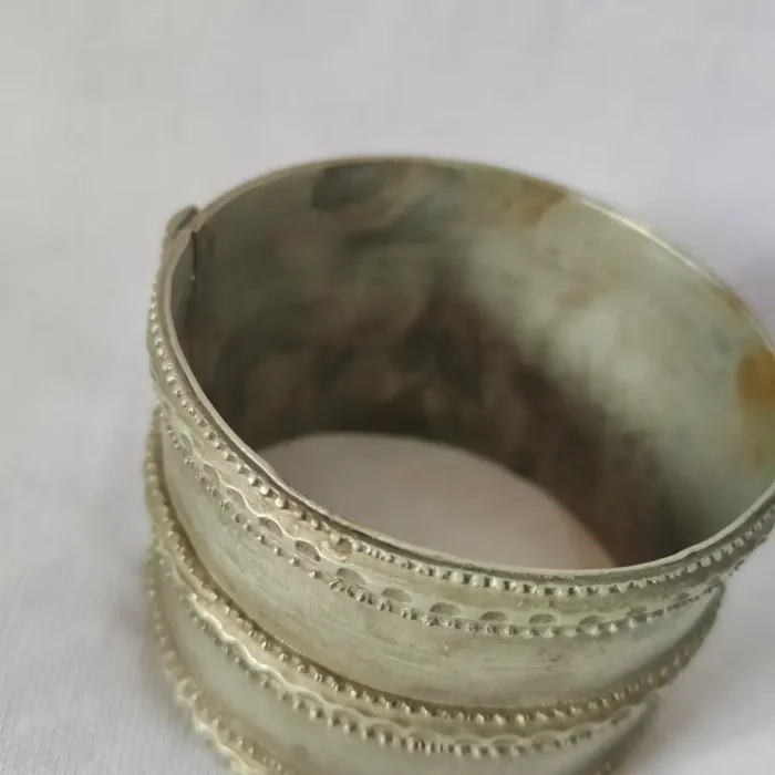 Antique Silver Bracelet – Kashmiri Traditional Craft - Image 2