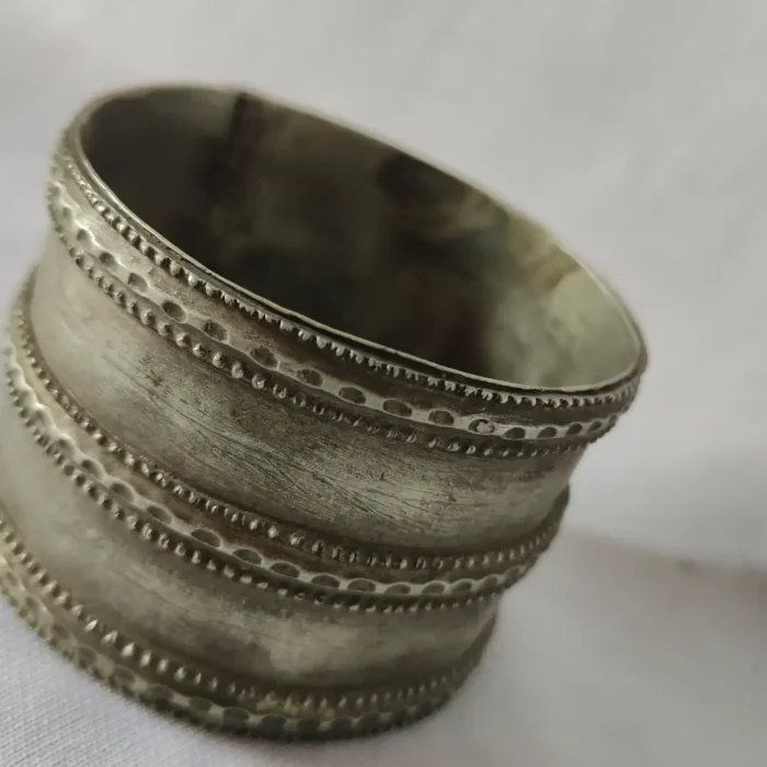 Antique Silver Bracelet – Kashmiri Traditional Craft - Image 3