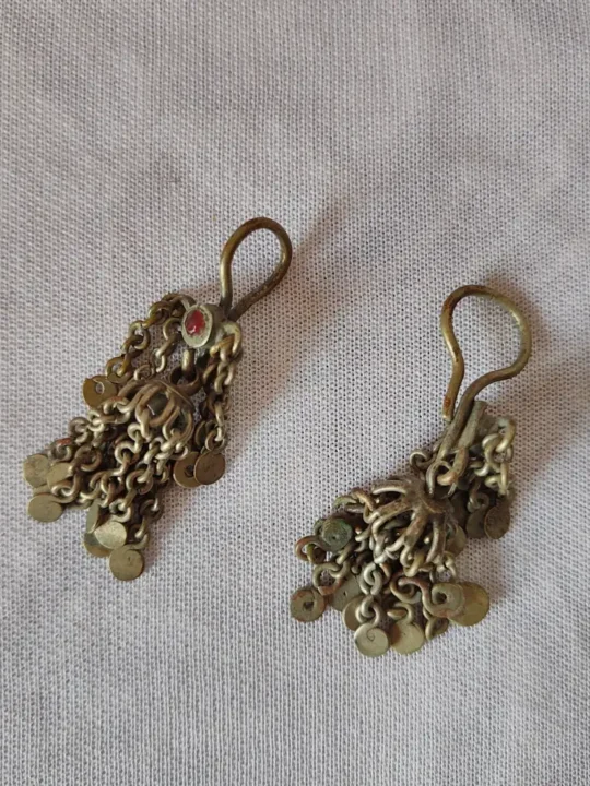 Jhumka Earrings Silver Antique from Kashmir | Regal Treasure