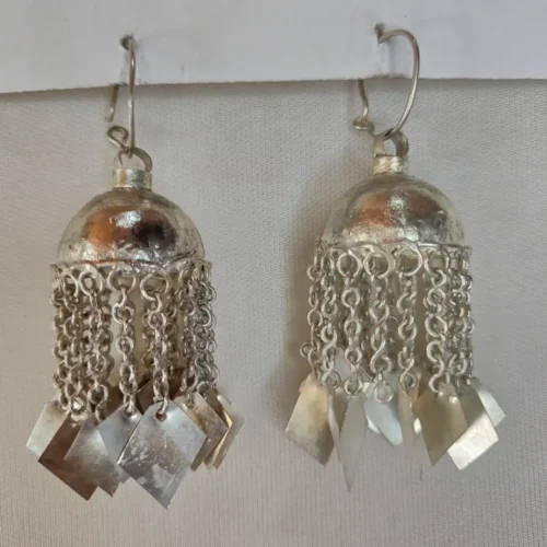 Silver Kashmiri Jhumka - Cultural Echo
