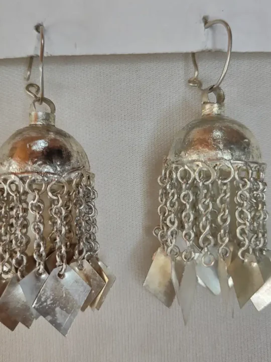 Silver Kashmiri Jhumka - Cultural Echo