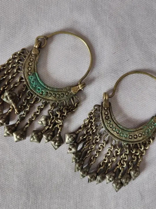 Kashmiri Silver Jewellery – Vintage Traditional Earrings