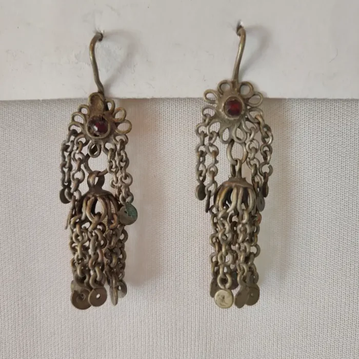 Vintage Traditional Kashmiri Bali in Silver - Image 2