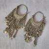 Vintage Traditional Kashmiri Earrings in Silver