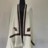 White Cashmilon Sozni Embroidered Shawl for Men