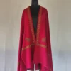 Cashmilon Sozni Embroidery Maroon Shawl for Men