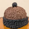 Black and Brown Kashmiri Amabassadors Hat | Karakuli Cap