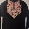 Zohra Aari Embroidery Black Cashmilon Pheran (L: 36)