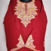 Naaz Cashmilon Maroon Aari Work Fancy Sleeve Pheran