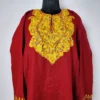 Maroon Cashmilon Aari Embroidery Pheran