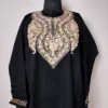 Black Cashmilon Aari Embroidery Pheran