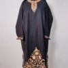 Black Cashmilon Winter Pheran with Aari Work