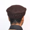 Dark Brown Pakol Zig Zag Twisted Cap | Afghani Style