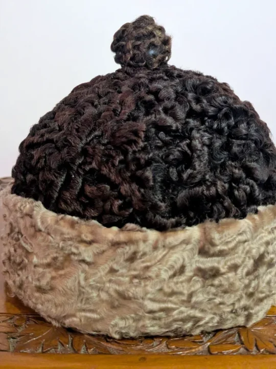 Dark Brown Dual Shaded Kashmiri Karakuli Cap | Amabassadors Hat