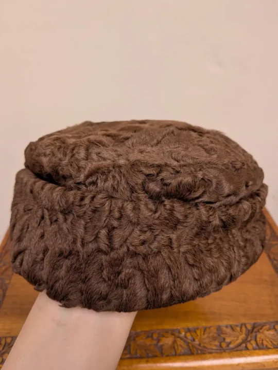 Golden Brown Round Russian Karakul Cap