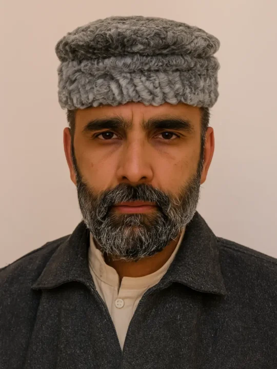Round Grey Russian Karakul Cap