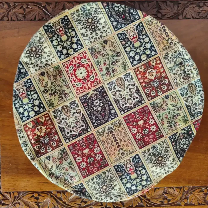 Pakhtoon Mustard Velvet Pakol Cap with Kani - Image 3