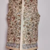 White Toosha Designer Waist Coat with Kalamkari Aari Elegance