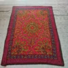 Hand Embroidered Black Kashmiri Gabba Rug with Circular Design | Approx. 8 Feet