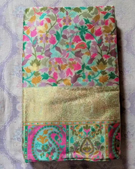 Geen Cotton Silk Kani Pattern Saree