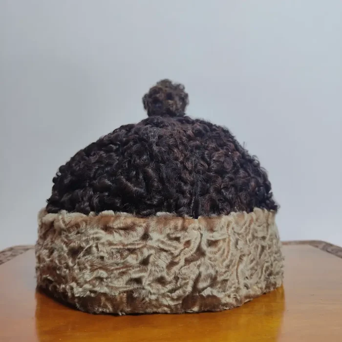 Dark Brown Dual Shaded Kashmiri Karakuli Cap | Amabassadors Hat
