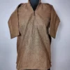 Brown Lakeer kashmiri Tweed Pheran for Young Boys (5-6 years)