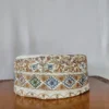 Premium Cream-Toned Toosha Aari Work Cap