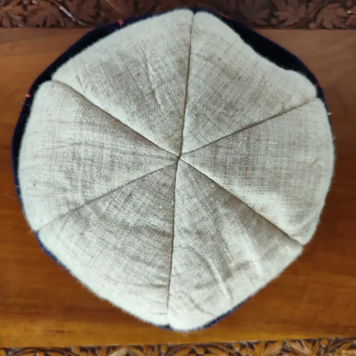 kasmiri hand sozni embroidered pure pashmina cap