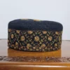 Yousuf Shah Black Pashmina kashmiri Premium Hand Sozni Cap