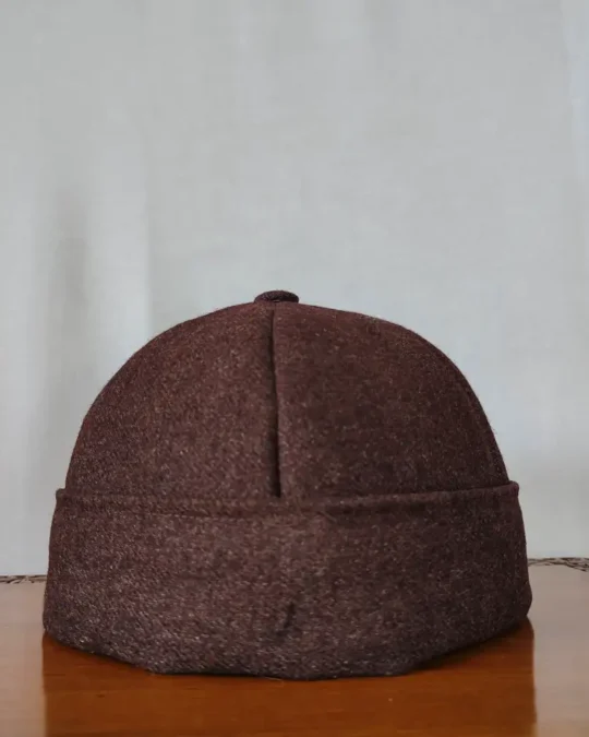 Kashmiri Brown Round Wool Cap