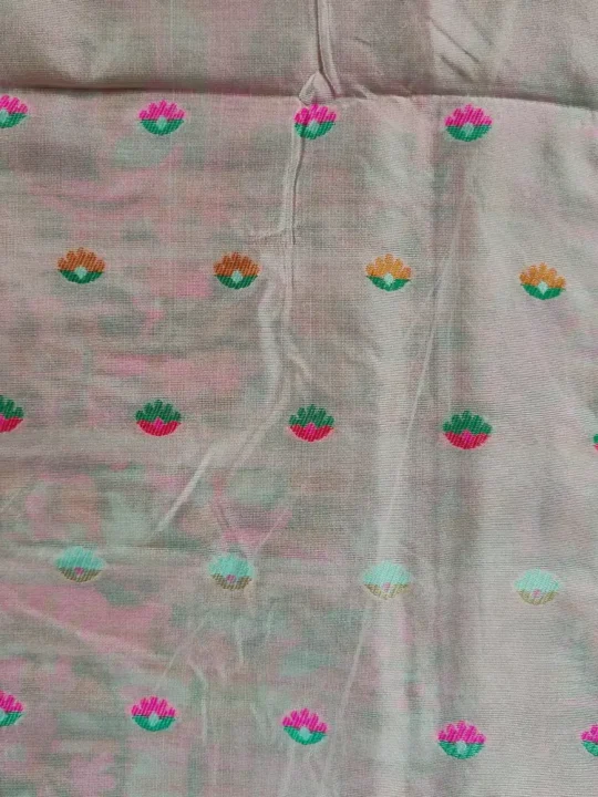 Kani Pattern Haseena Cream Kani Pattern Saree in Cotton Silk - Gyawun