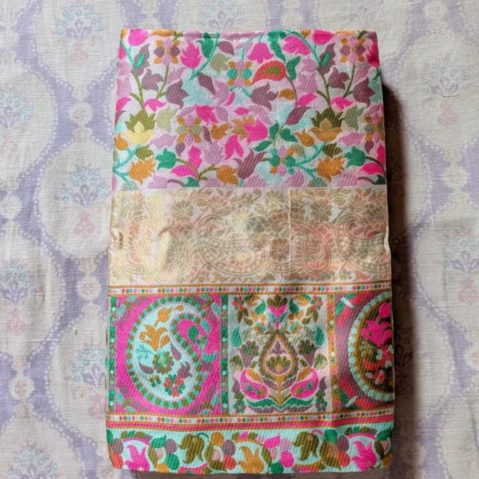 Zoon Begum Cotton Cream Kani Weaving Saree