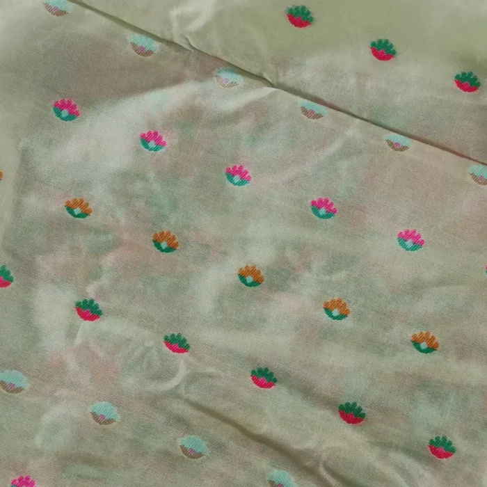 Geen Cotton Silk Kani Pattern Saree - Image 3