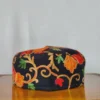 Haalim Black Cap on Wool - Aari Embroidery