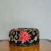 Black Wool Cap with Aari Work