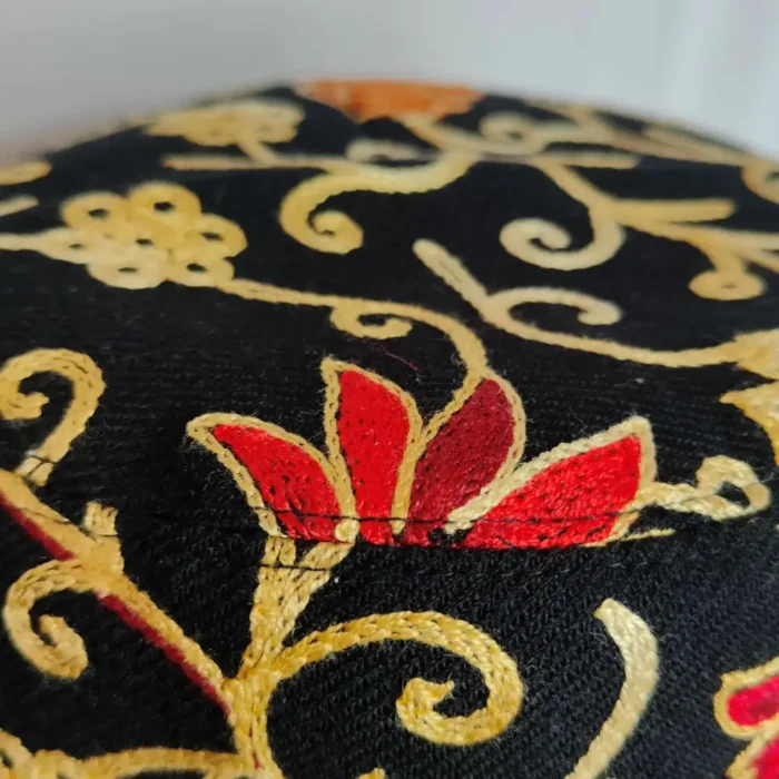 Black Mens Cap with Aari Work - Image 3