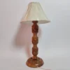 Walnut Wood Table Lamp from Kashmir – Hand Craft Carving