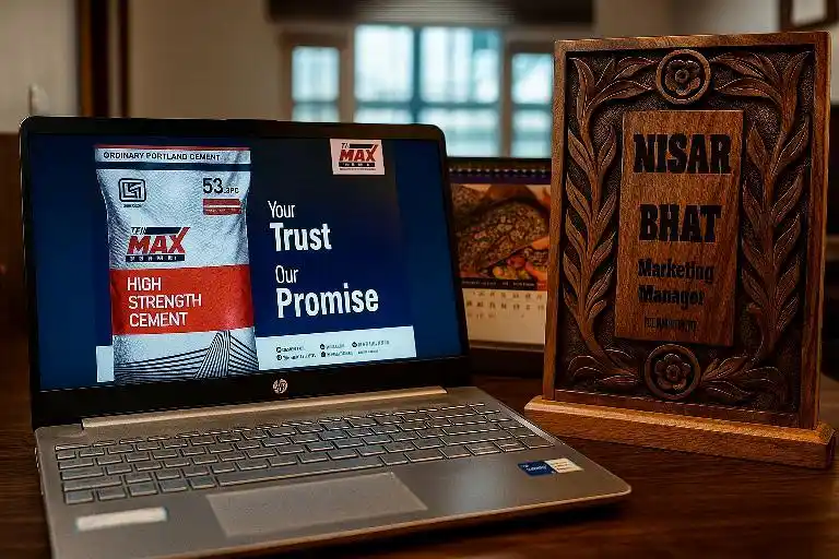 Personalized Desk Nameplate | Made With Kashmiri Walnut Wood - Image 2