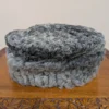 Round Grey Russian Karakul Cap
