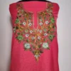 Hayat Pink Aari Work Summer Cool Suit Unstitched for Styling